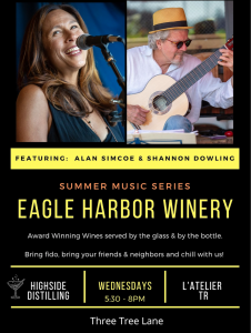 Live Music Wed. at Eagle Harbor Winery!
