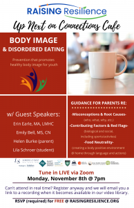 CONNECTIONS CAFE (by Raising Resilience): Body Image & Disordered Eating