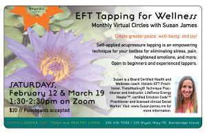EFT Tapping for Wellness with Susan James - ZOOM