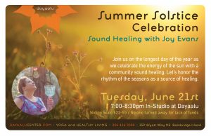 Summer Solstice Celebration: Sound Healing with Joy Evans - IN-STUDIO