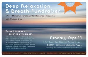 Deep Relaxation & Breath Fundraiser with Melissa Anne