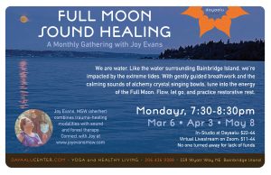 Full Moon Sound Healing with Joy Evans—In Studio and LIvestream